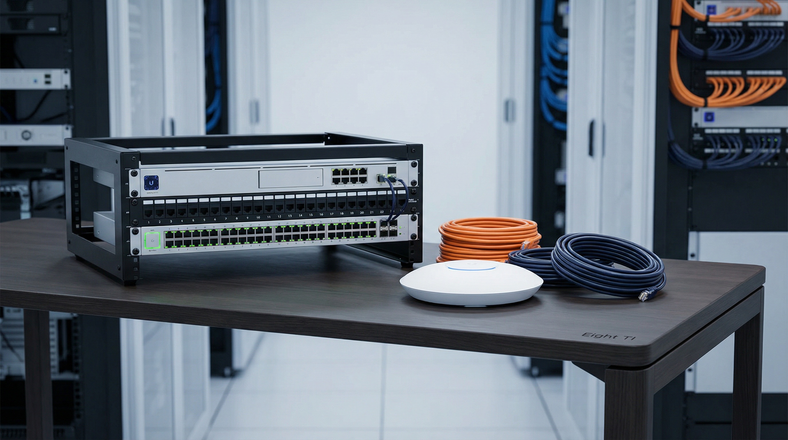 Conjunto de equipamentos de rede Ubiquiti para aluguel