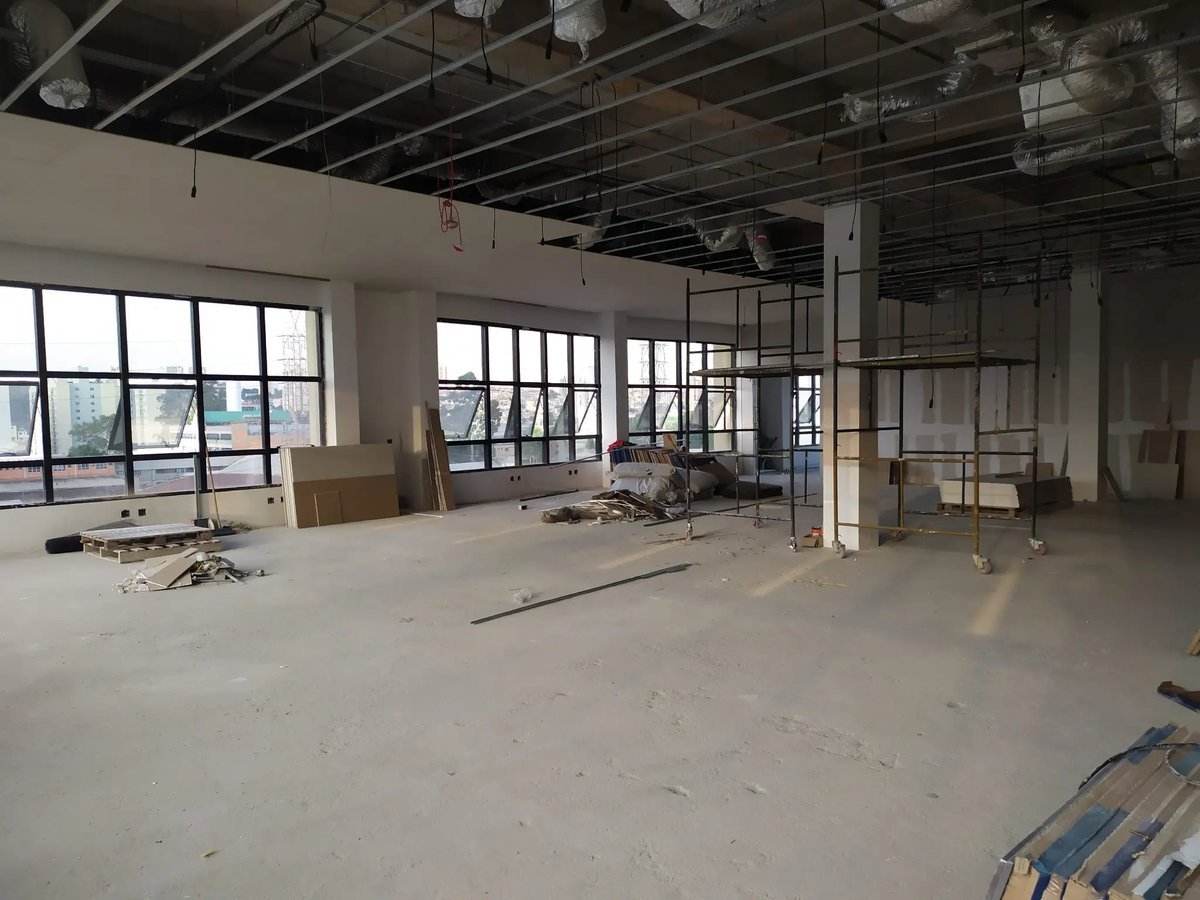 Obras de infraestrutura no prédio